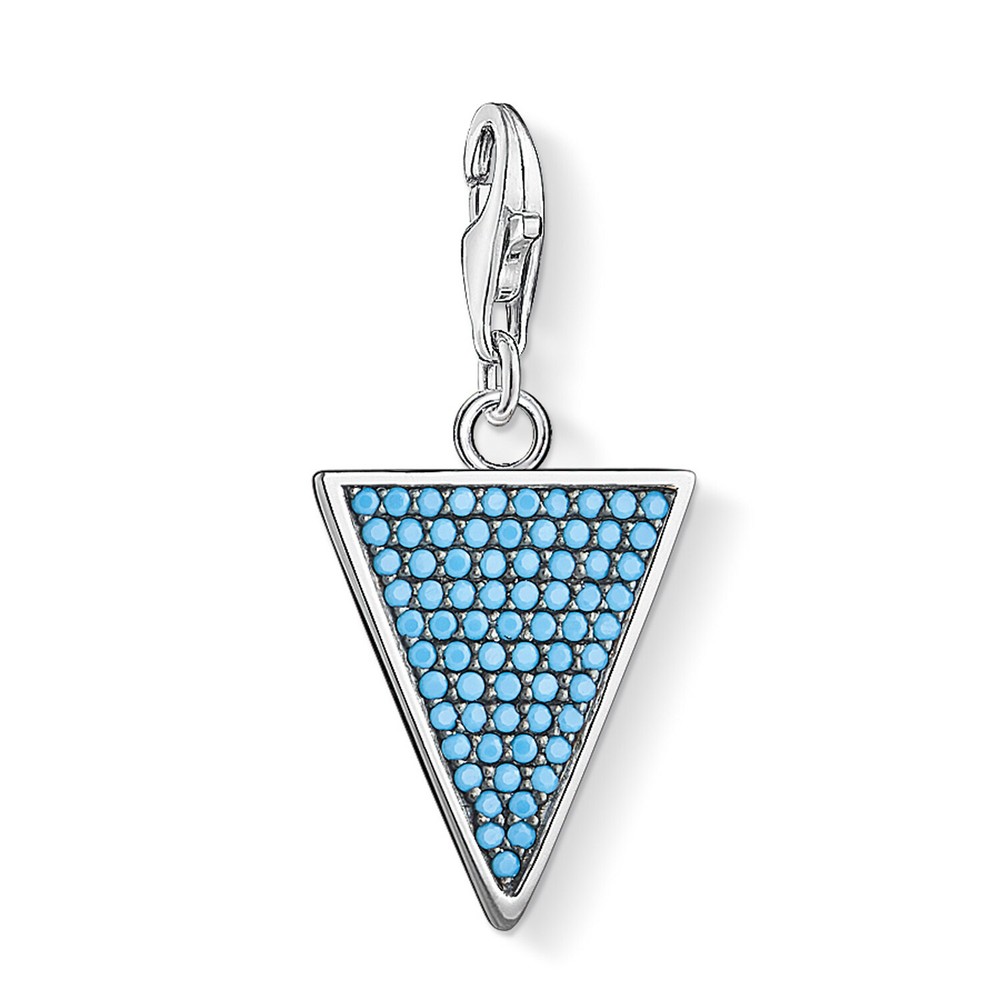 Thomas Sabo Jewelry Charm Pendant Triangle Turquoise 1579-667-17