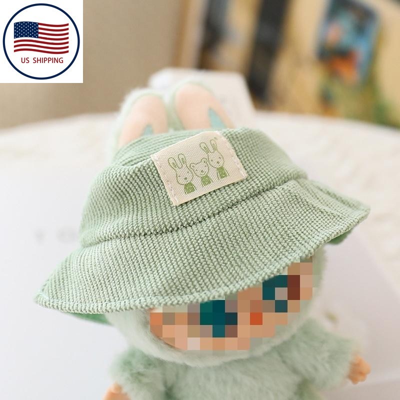 Labubu Doll Crochet Outfit Set - 4 Piece Hat Clothes Camera Accessories