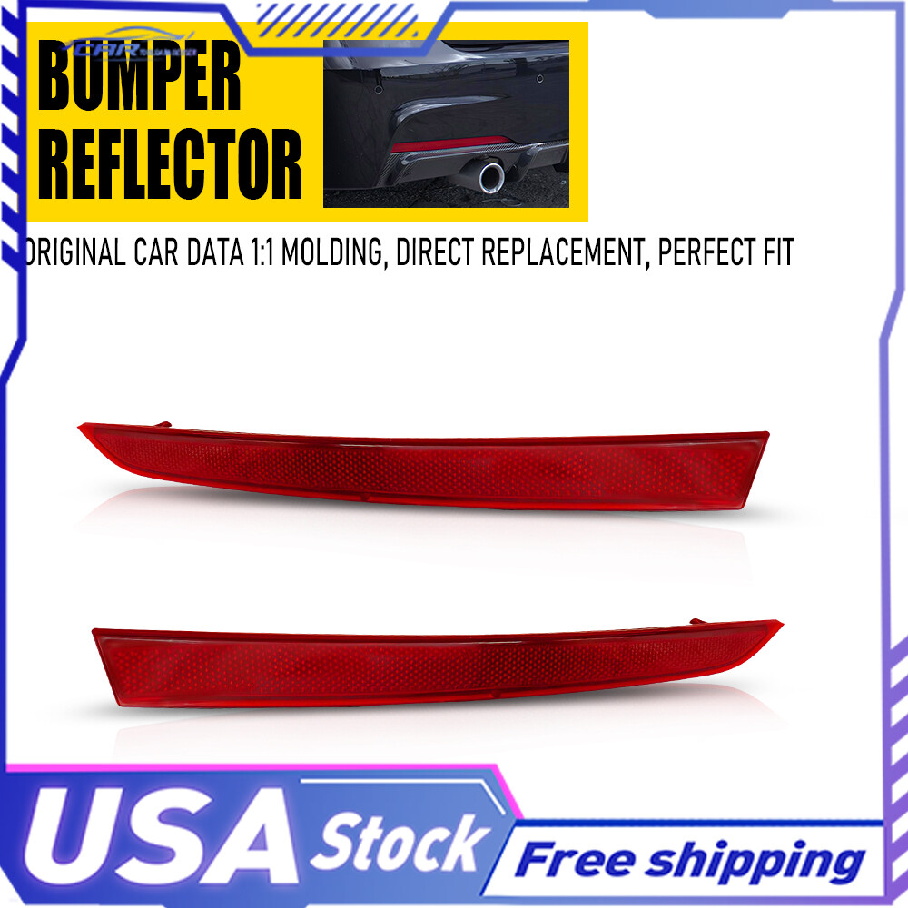 Rear RH&LH Side Bumper Reflector For Red BMW 3-Series F30 F31 M Sport 328i 335i