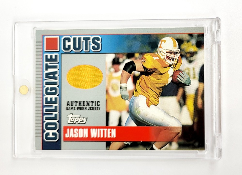2003 Topps Jason Witten Tennessee Vols Mint RC Game-Used Jersey Collegiate Cuts