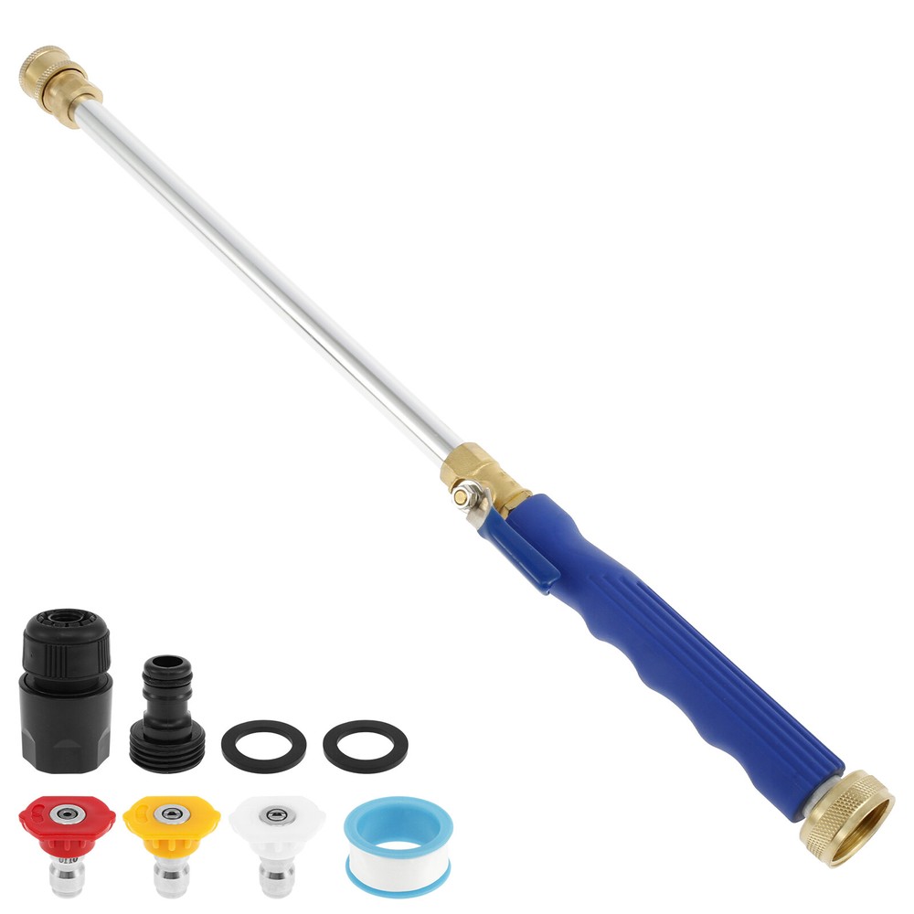 High Pressure Power Washer Spray Nozzle Garden Car Water Hose Wand Attachment↴