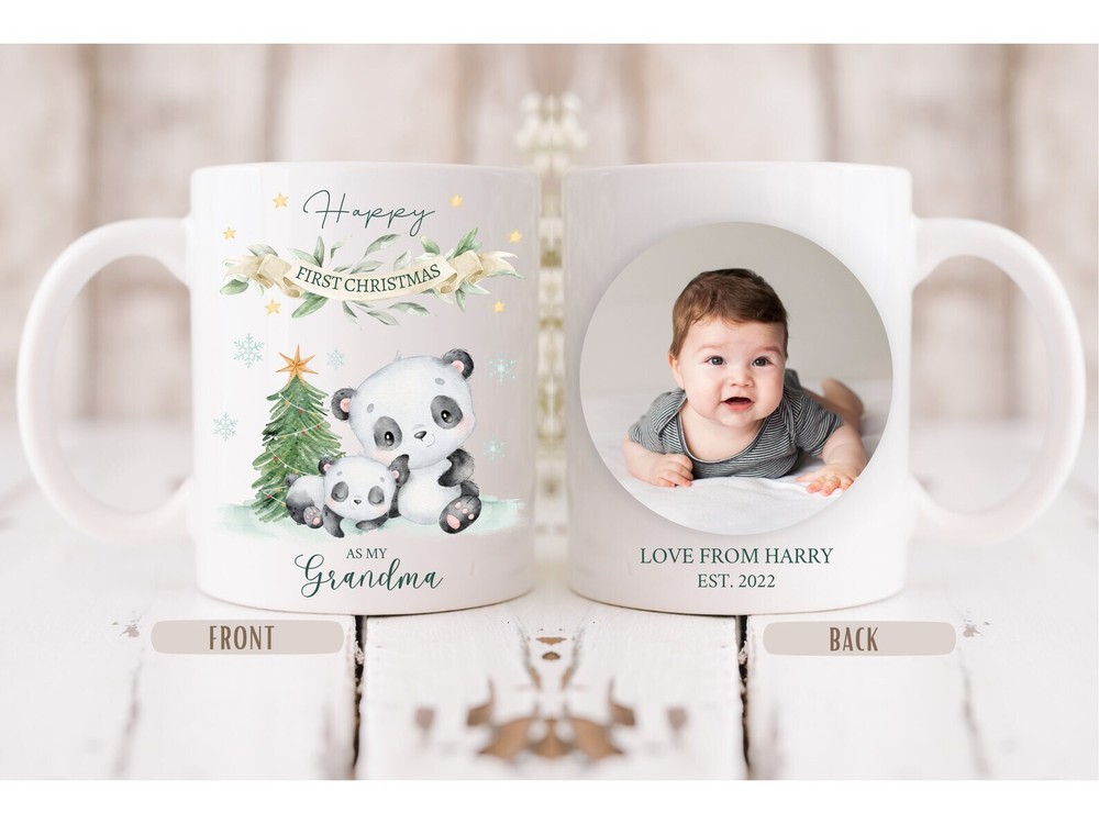 First Christmas Gift For Grandma 2022 Baby Christmas Gift For Nanny Personalised