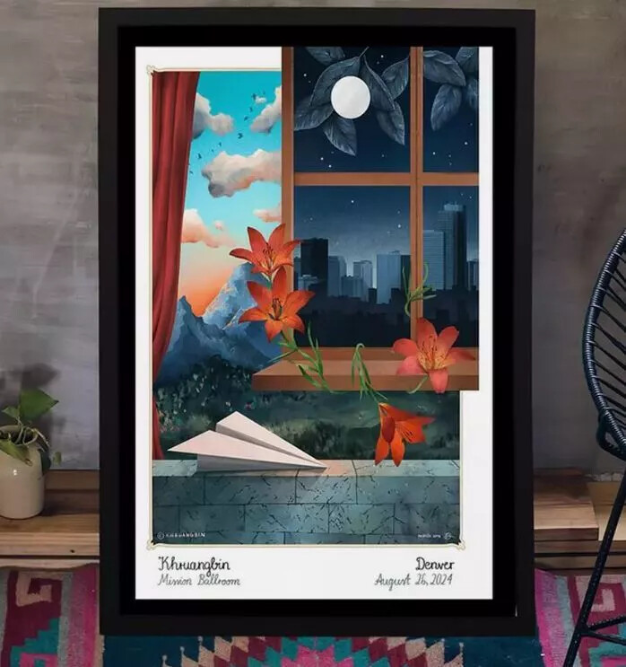 Khruangbin Denver CO 2024 2025 Mission Ballroom Concert Poster