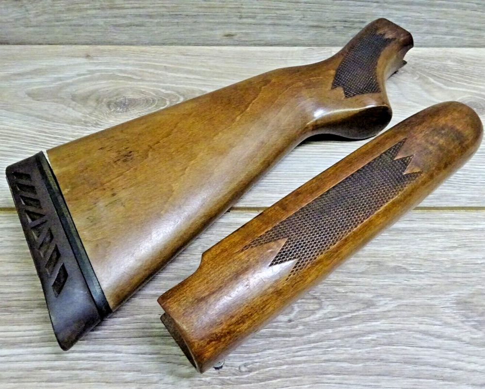 MOSSBERG 500A 590 835 12 GAUGE WOOD STOCK SET BUTT PLATE #2