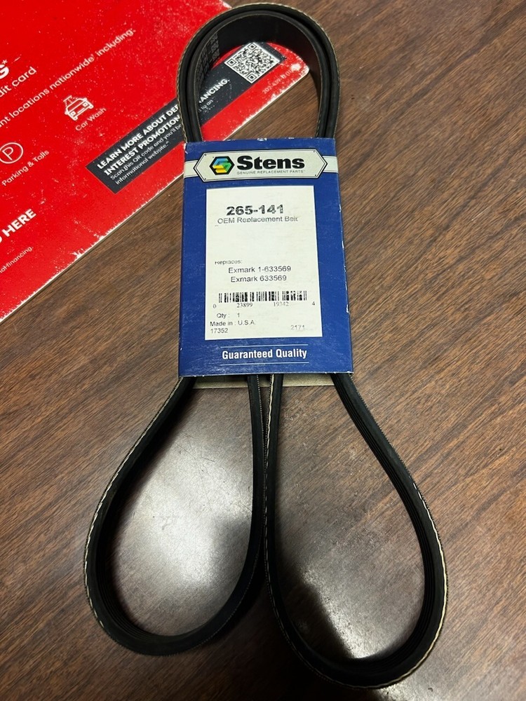 Stens OEM Replacement Belt 265-141 for Exmark 1-633569