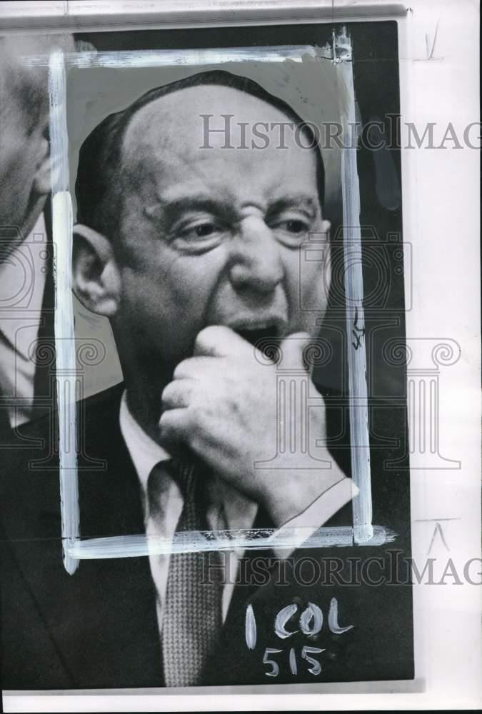 1961 Press Photo Adlai Stevenson, US Ambassador to the United Nations