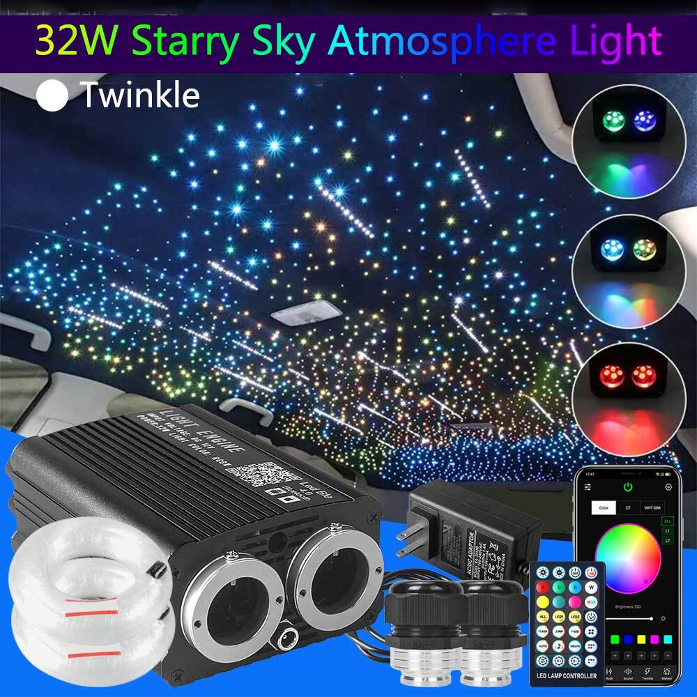 500-1300PC Twinkle Car Home Headliner Meteor Shooting Star Light Fiber Optic Kit