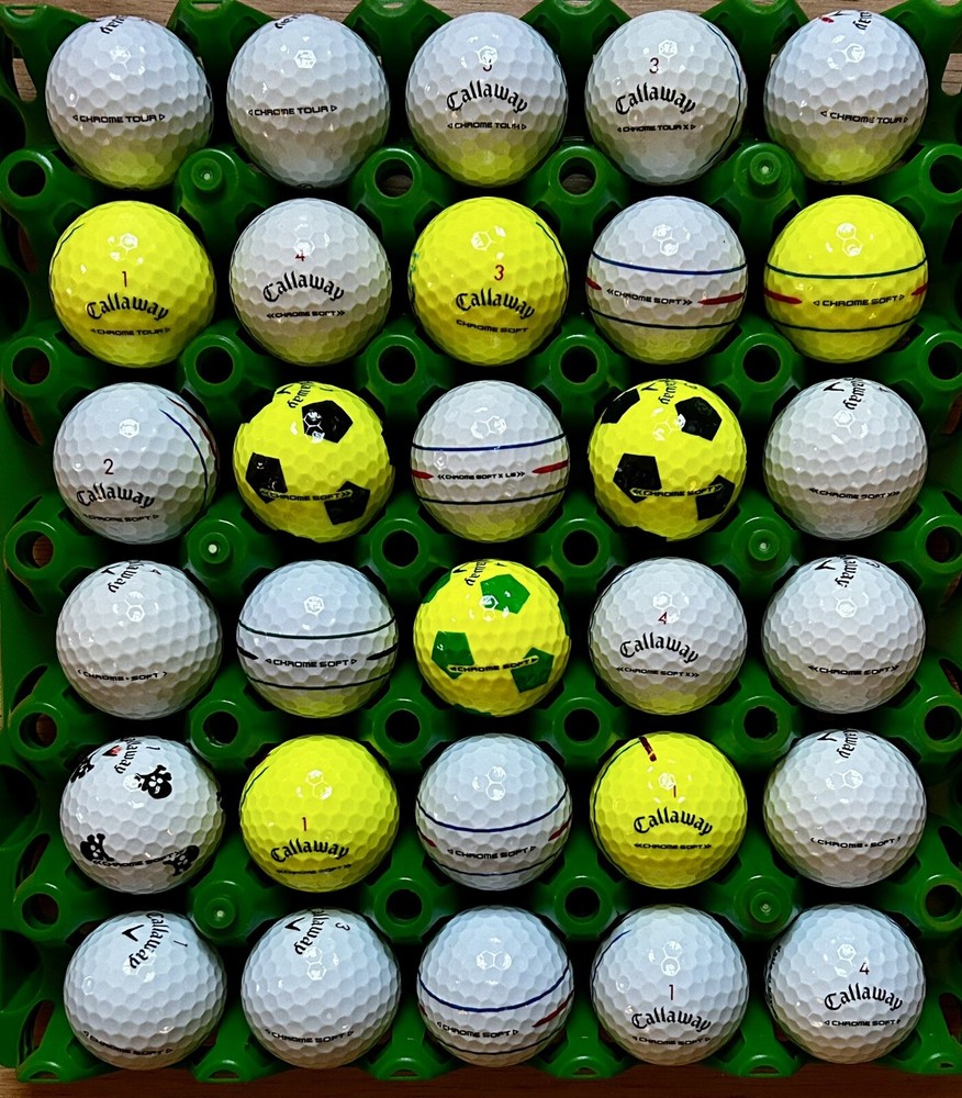 Callaway Chrome Soft & Chrome Tour Golf Balls 30 Mint AAAAA Free Shipping