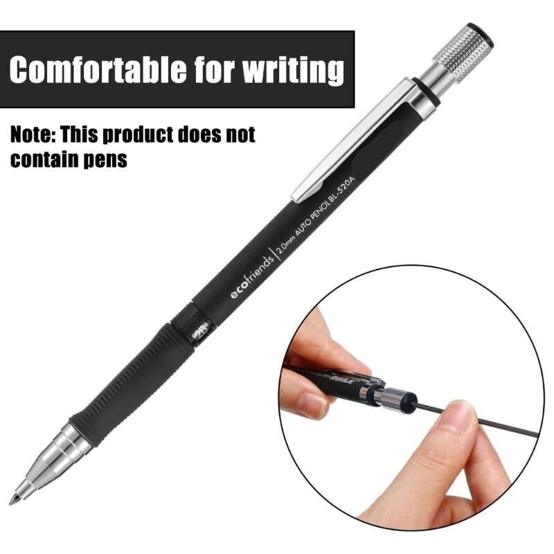 12Pcs Colored Pencils Refills 2.0MM Thick Refills, for 2.0MM Mechanical Pencil