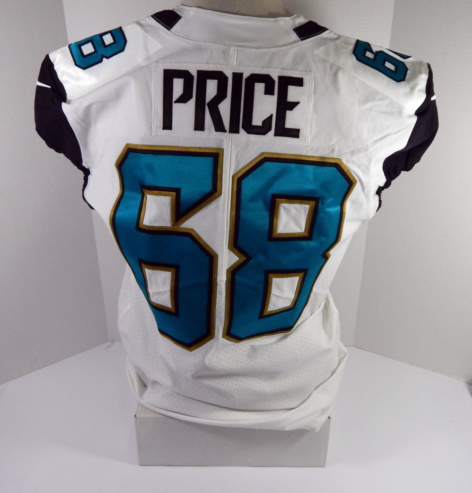 2017 Jacksonville Jaguars Price #68 Game Issued White Jersey 46 DP48790