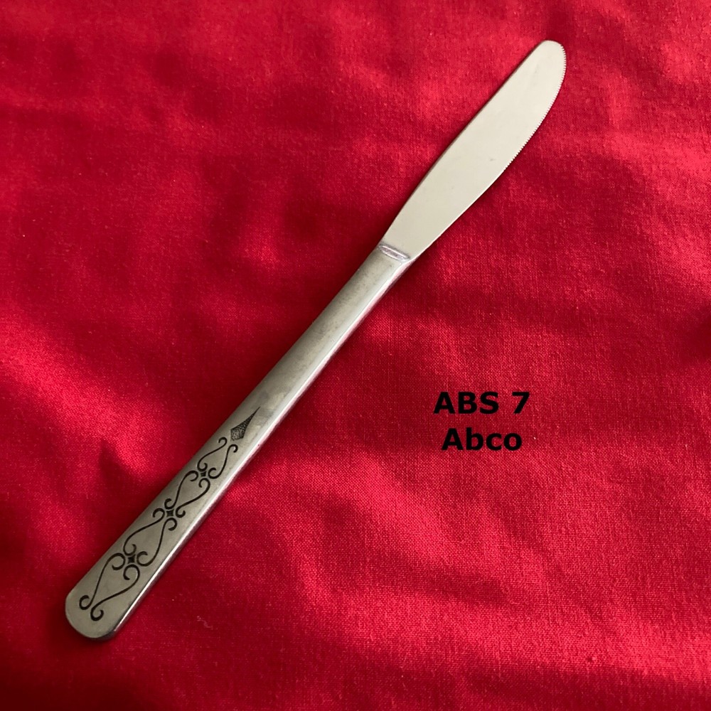 Abco Stainless ABS7 Dinner Knife S Shapes 8 3/8