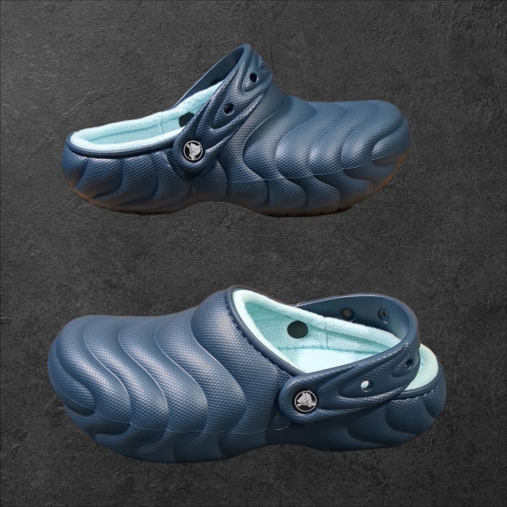 Crocs Classic Lined Overpuff Clog Women's 9 Men's 7 Sandal Shoe Nightfall