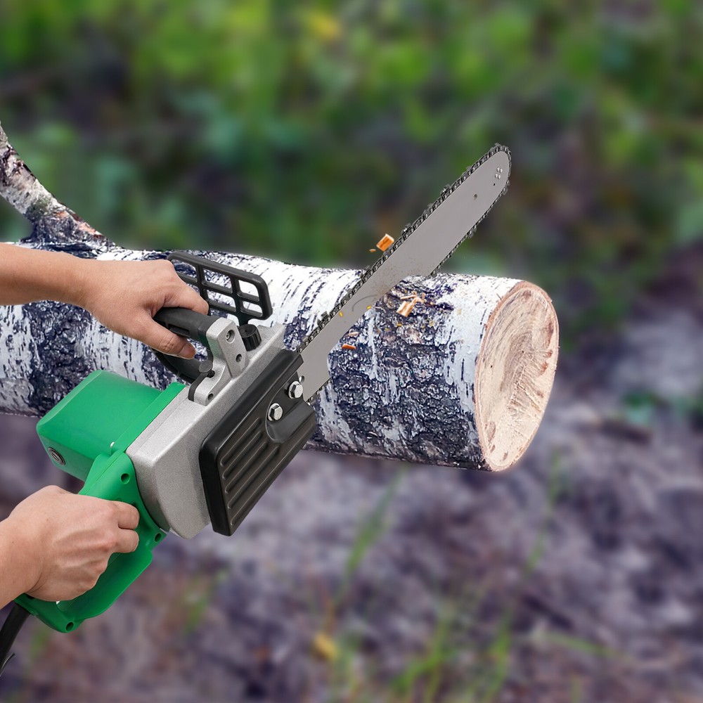 1300W High-Power Electric Chainsaw with 600rpm Speed and 1.5m Cord for Wood Cutting