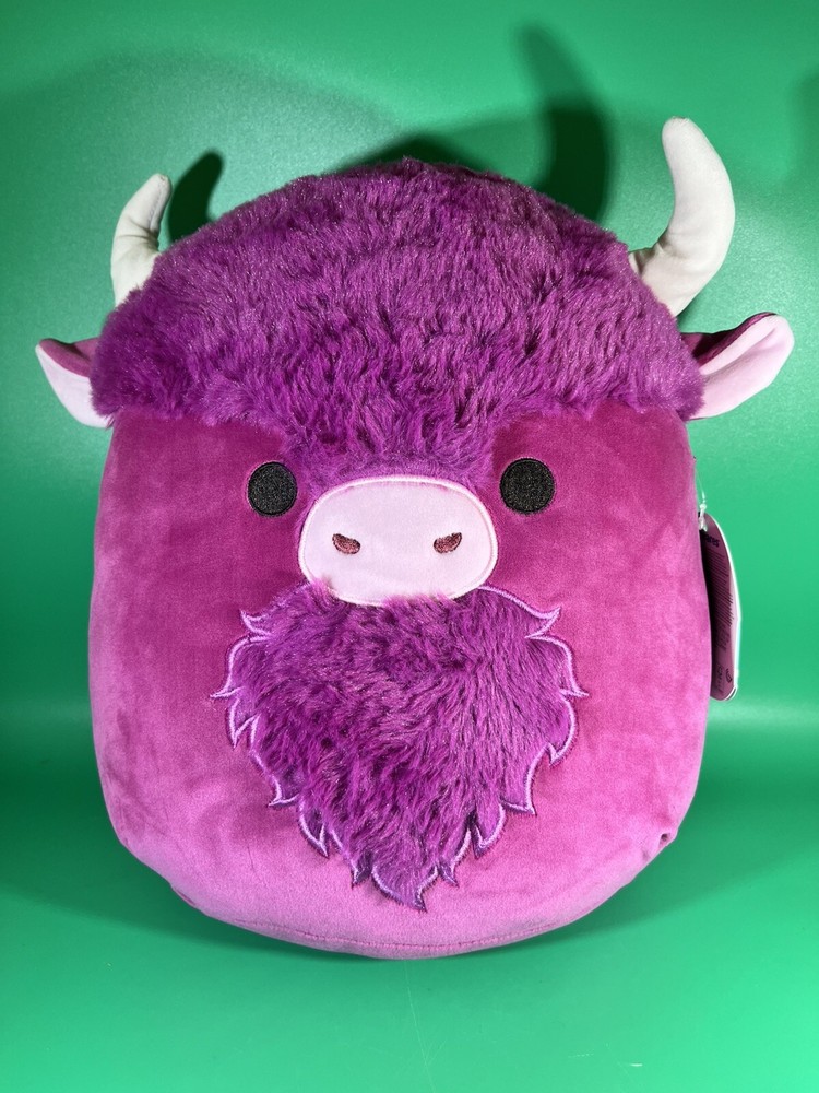 Squishmallows Original 12-Inch Dave Plum Bison Plush NWT Stuffed Animals New
