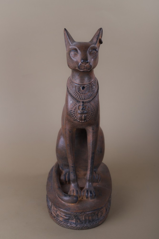 Unique Ancient Egyptian Bastet Statue Rare Antique Pharaonic BC Antiques