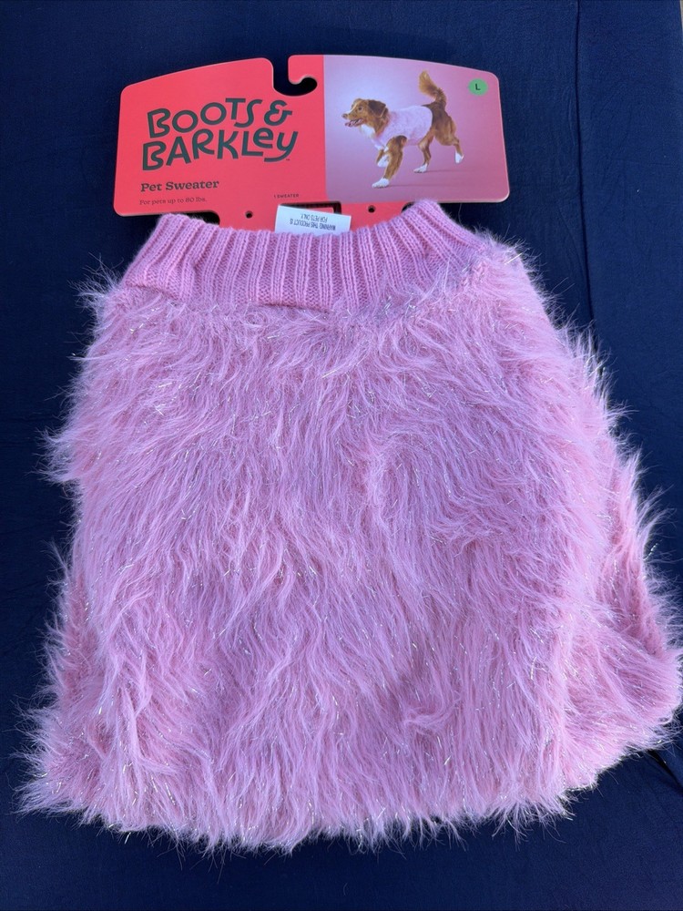 Boots & Barkley Dog and Cat Sweater Pink Size L