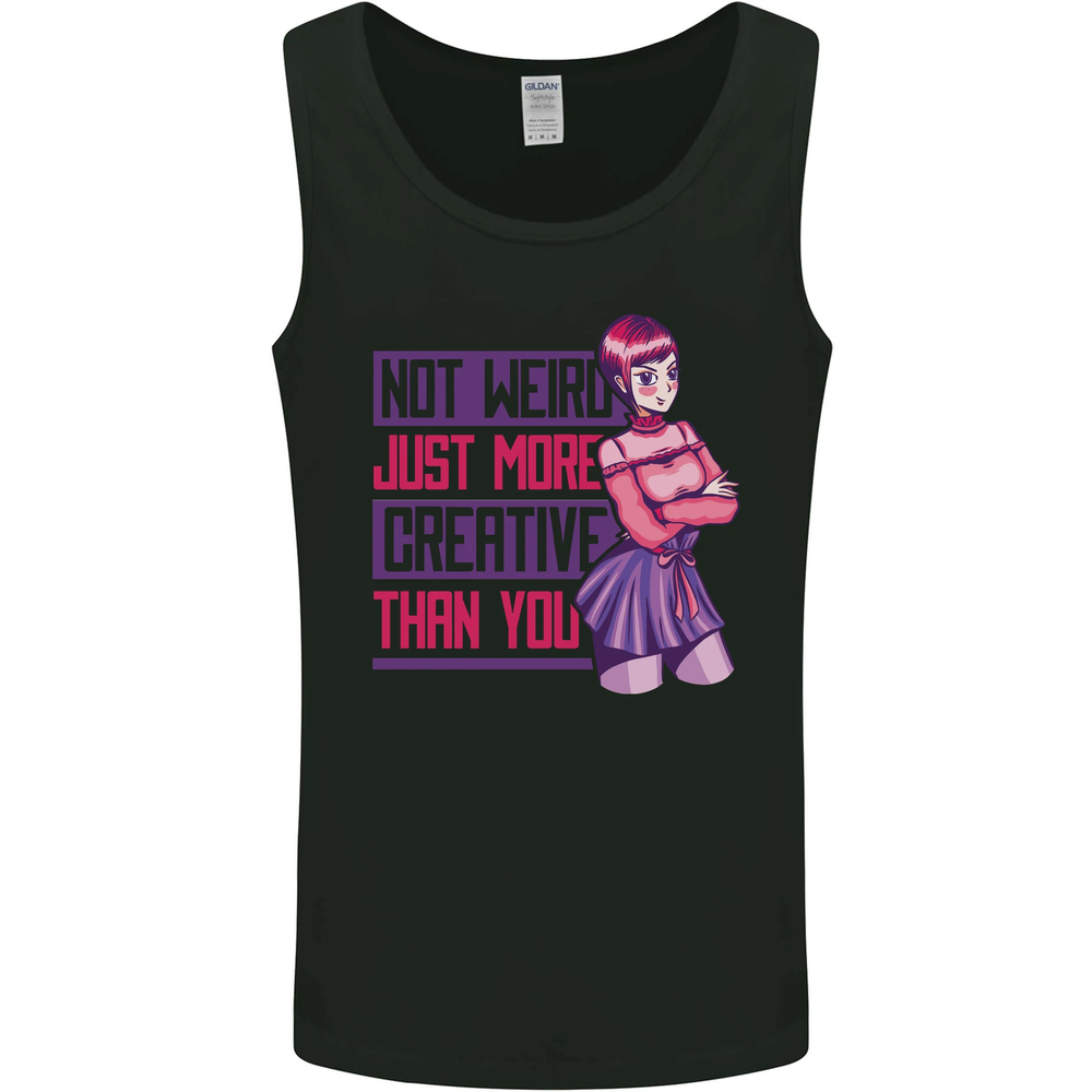 Not Weird Just More Creative Than You Art Mens Vest Tank Top