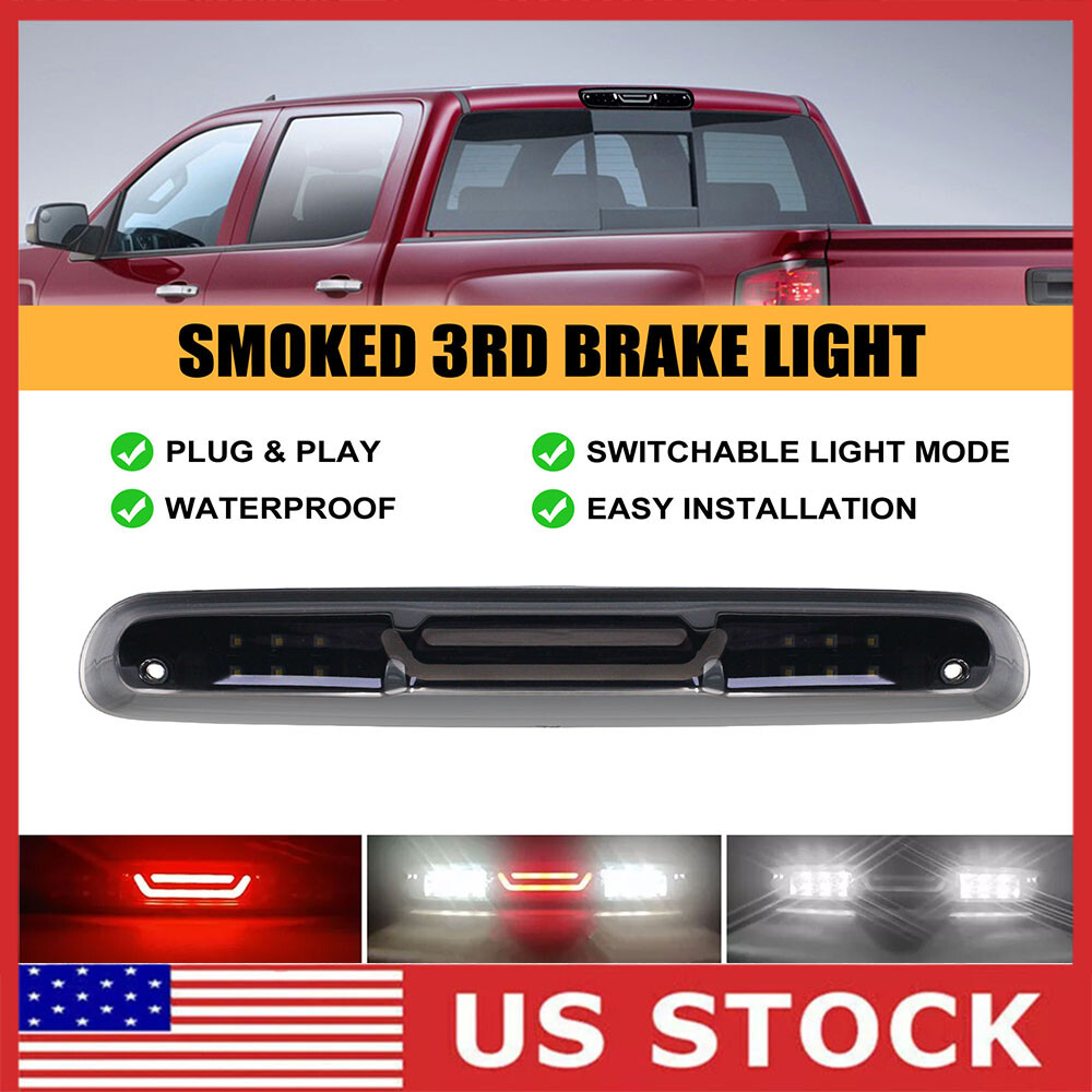 07-13 Silverado Sierra 3rd Brake Light Cargo Lamp in Black