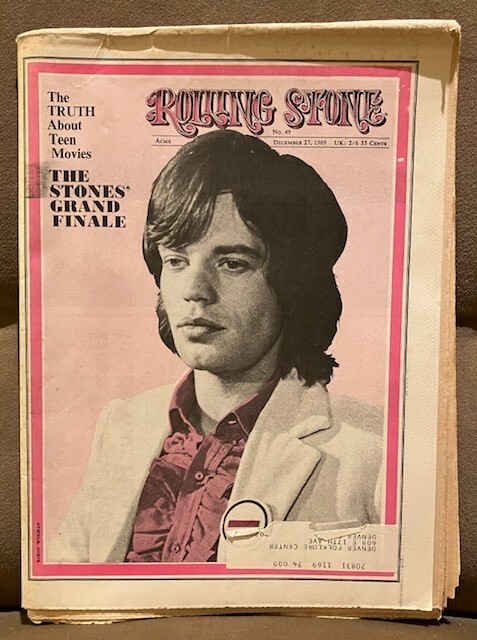 ROLLING STONE Magazine No 49 / 12/27/69 - STONES  NEIL YOUNG  SON HOUSE