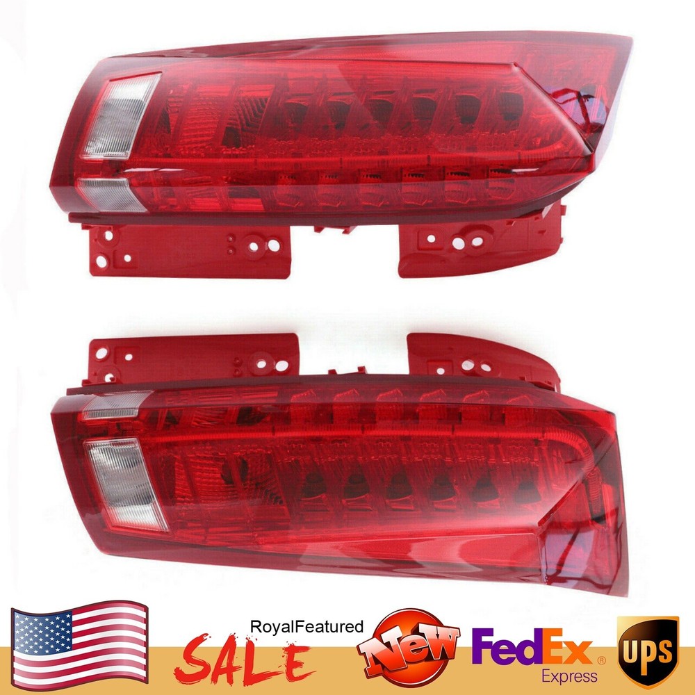 Left+Right Tail Lights LED Rear Lamps Assembly Fit For Cadillac SRX 2010-2016