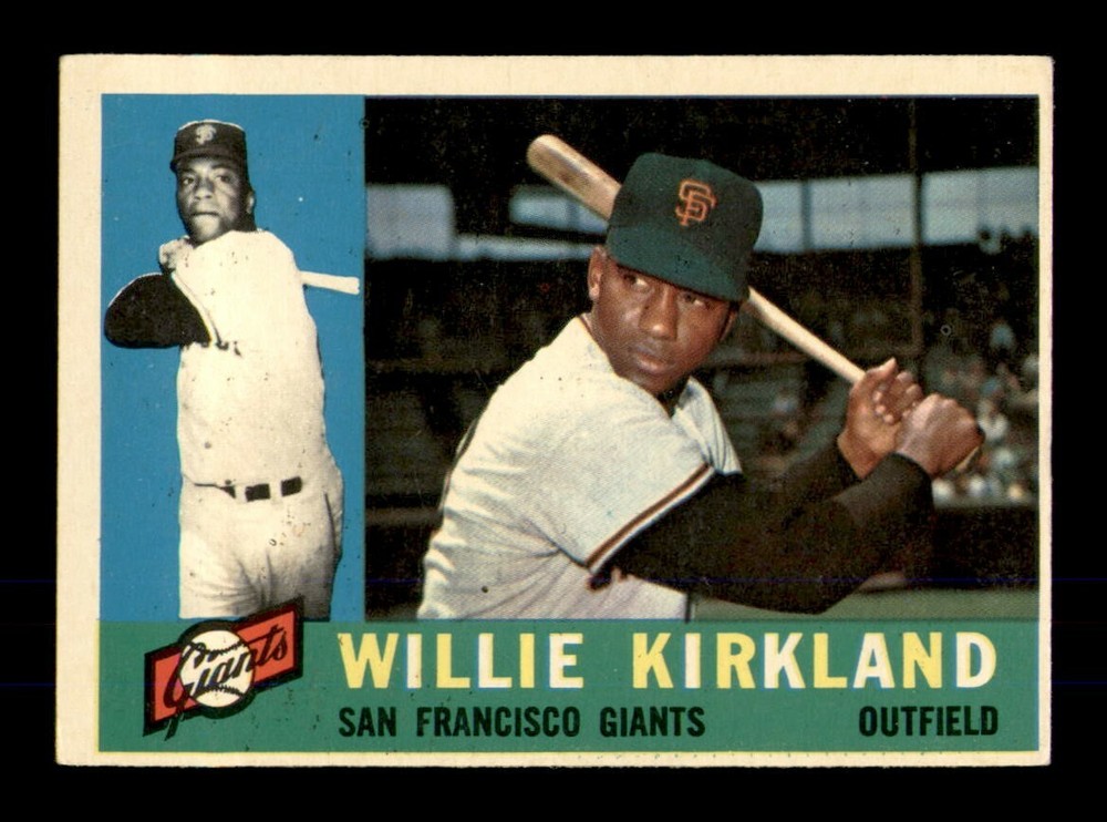 1960 Topps #172 Willie Kirkland EX-MINT Baseball Card OBGcards