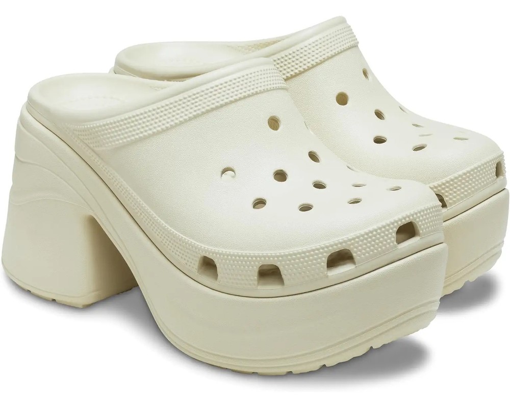 Crocs Siren Clog Bone White Slip-On for Adults Size M8/W10