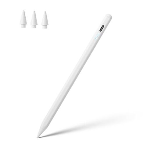 iPad Stylus Pen for 6th-10th Gen & Pro 12.9/11 - White