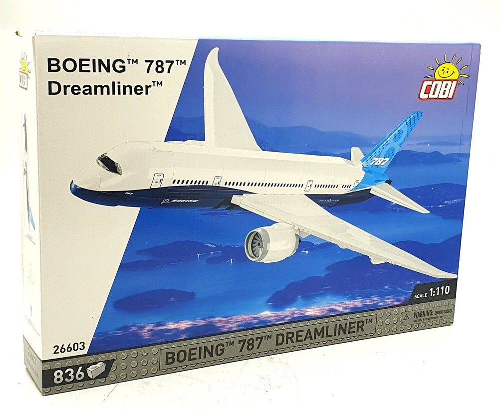 Cobi Bricks 1/110 Scale 26603 - Boeing 787 Dreamliner Aircraft - USA
