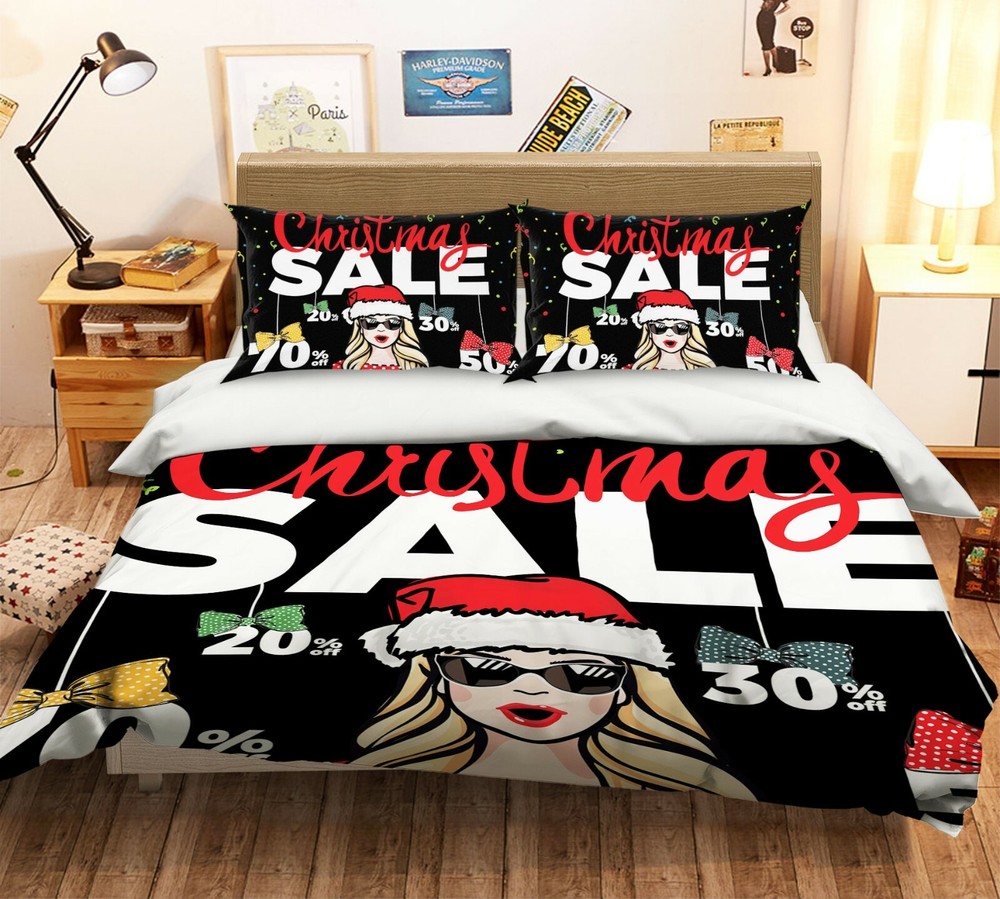3D Christmas Sale NAO635 Bed Pillowcases Quilt Duvet Cover Set Queen King Fay-image