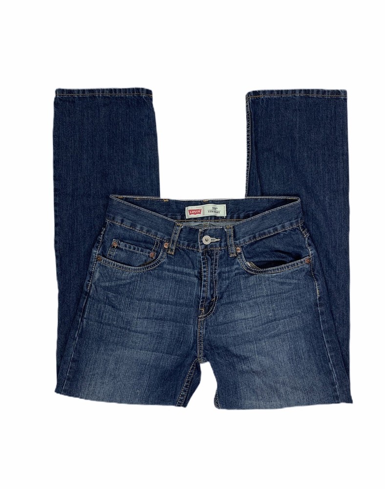 Levis 514 Youth Boys Size 28X28 (16R) Straight Leg Dark Blue Jeans