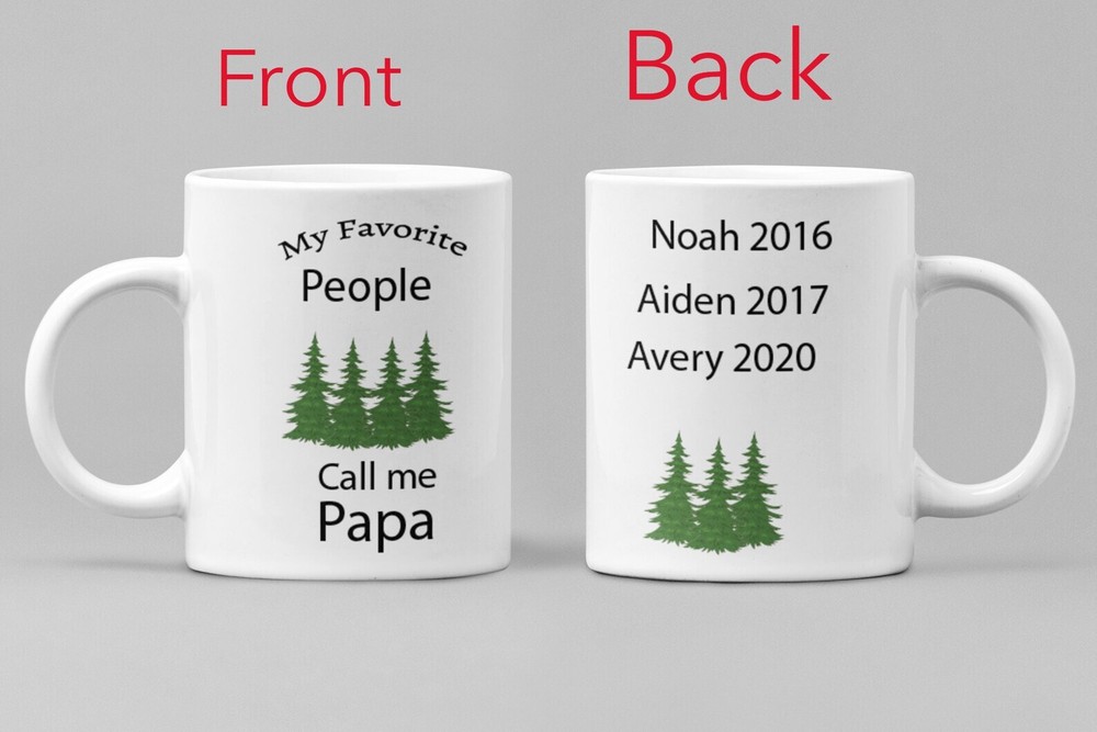My Favorite People Call Me Grandpa Gift Grandpa Mug Grandpa Birthday Gift From