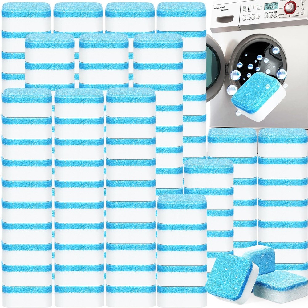 150-Pack Washing Machine Cleaner Tablets for Deep Cleaning & Freshening