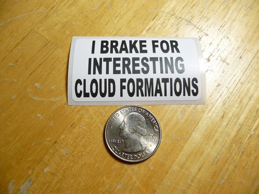 Brake for Cloud Formations Decal – Bulk Pack of 50