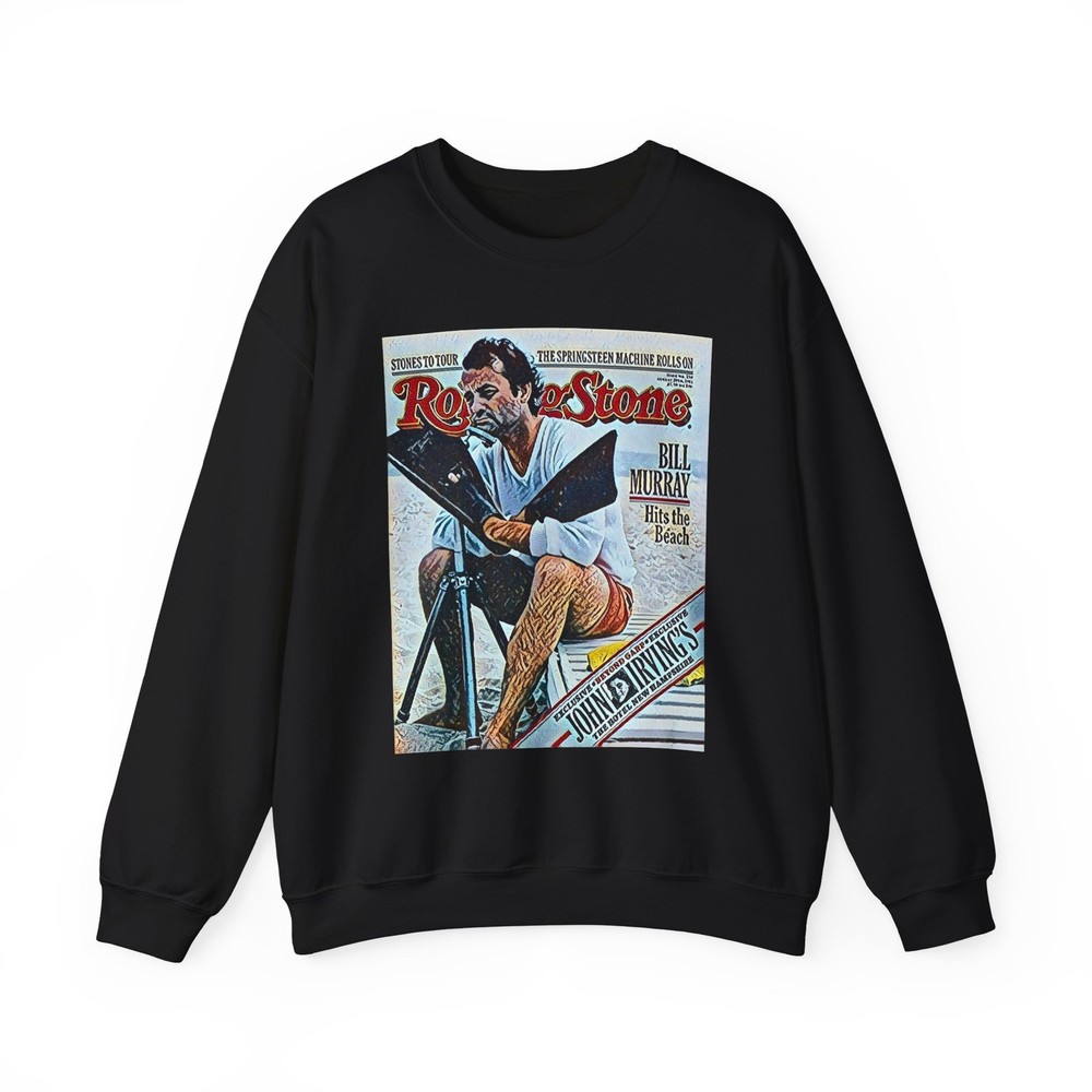 Bill Murray Hits The Beach Graphic Print Unisex Heavy Blend™ Crewneck Sweatshirt