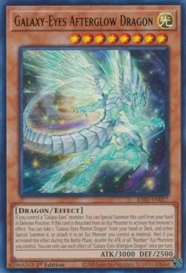 Galaxy-Eyes Afterglow Dragon Ultra Rare 1st Edition NM RA01-EN017