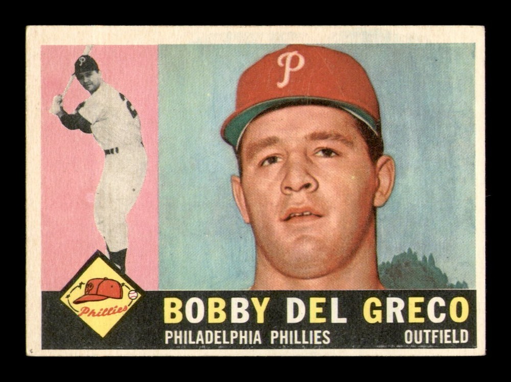 1960 Topps #486 Bobby Del Greco EX-MINT Baseball Card OBGcards  