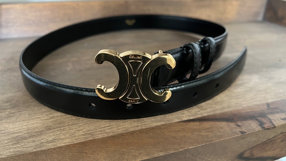 Celine Medium Triomphe Belt Size 75cm