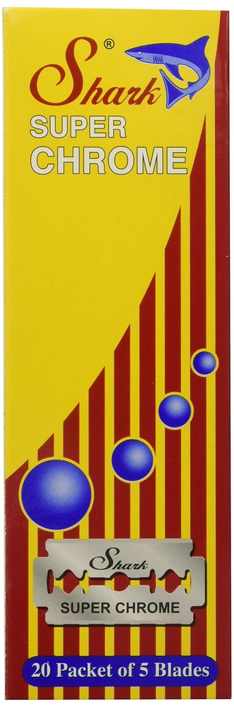 100 Super Chrome Double Edge Safety Razor Blades for a Smooth Shave-image