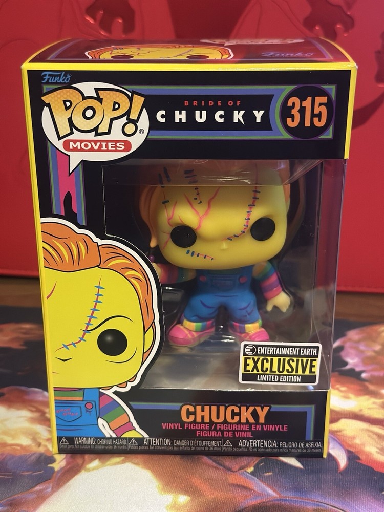 Funko Pop! Vinyl: Chucky (Black Light) - Exclusive #315 Ships With Protector