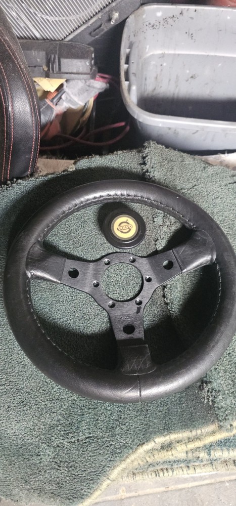 Vintage Luisi Steering Wheel 310mm with Volvo Horn Button Rare