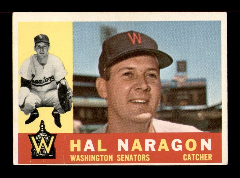 1960 Topps Hal Naragon #231 EX Condition Vintage Baseball Card OBGcards