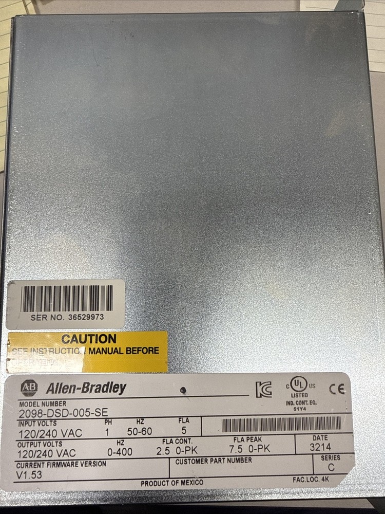 Allen-Bradley 2098-DSD-005-SE Servo Drive