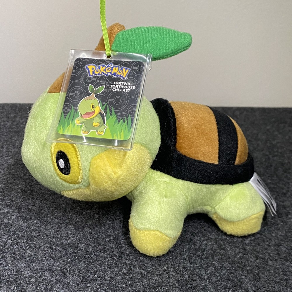 Pokemon Tomy Trainers Choice Turtwig Plush Stuffed Animal Toy New With Tags