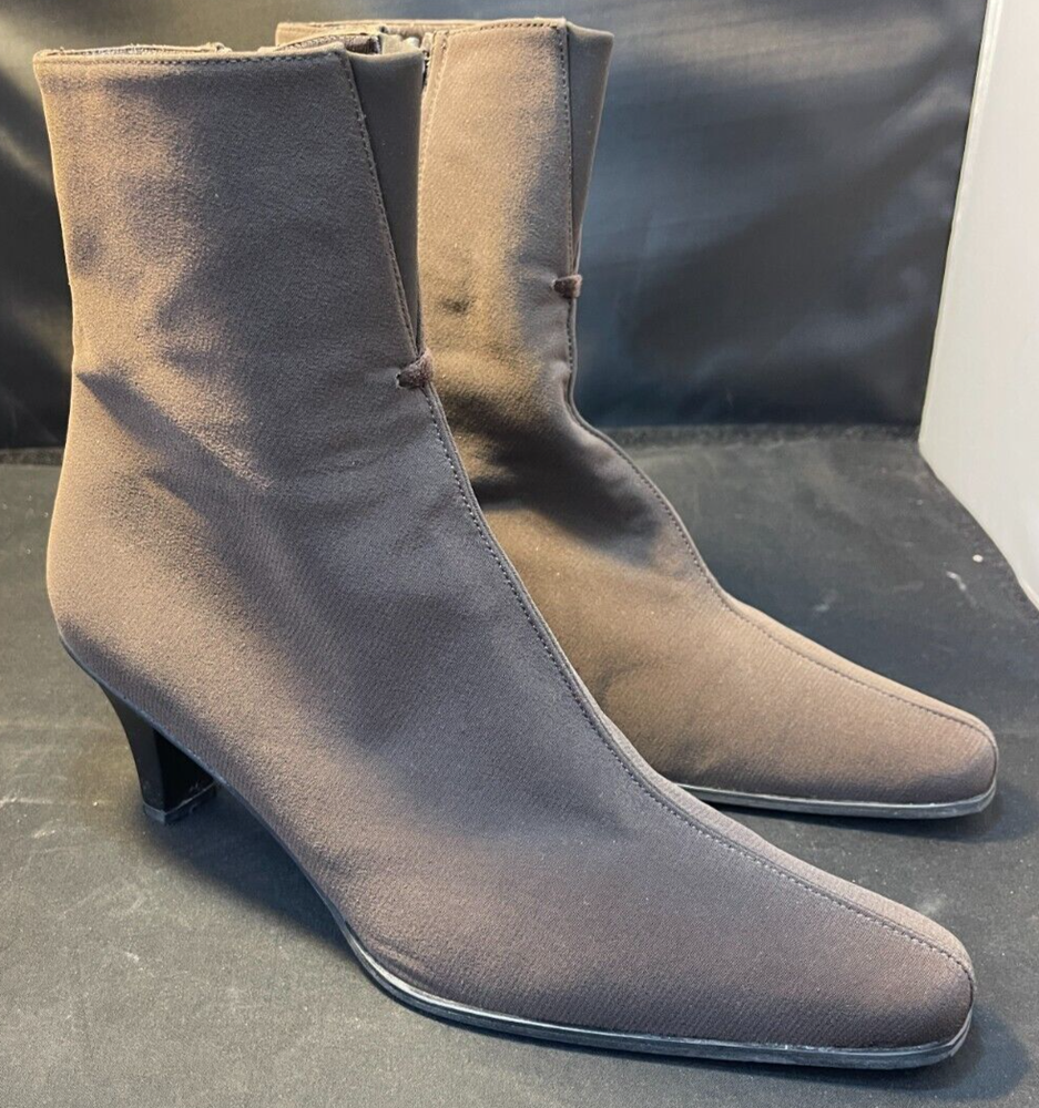 Stuart Weitzman Y2K Microfiber Side Zip Gore-Tex Ankle Boots Size 10M