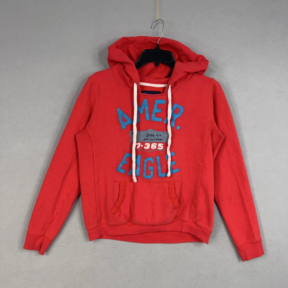 American Eagle Outfitters Hoodie Womens Medium Pullover Graphic Sweatshirt Y2K