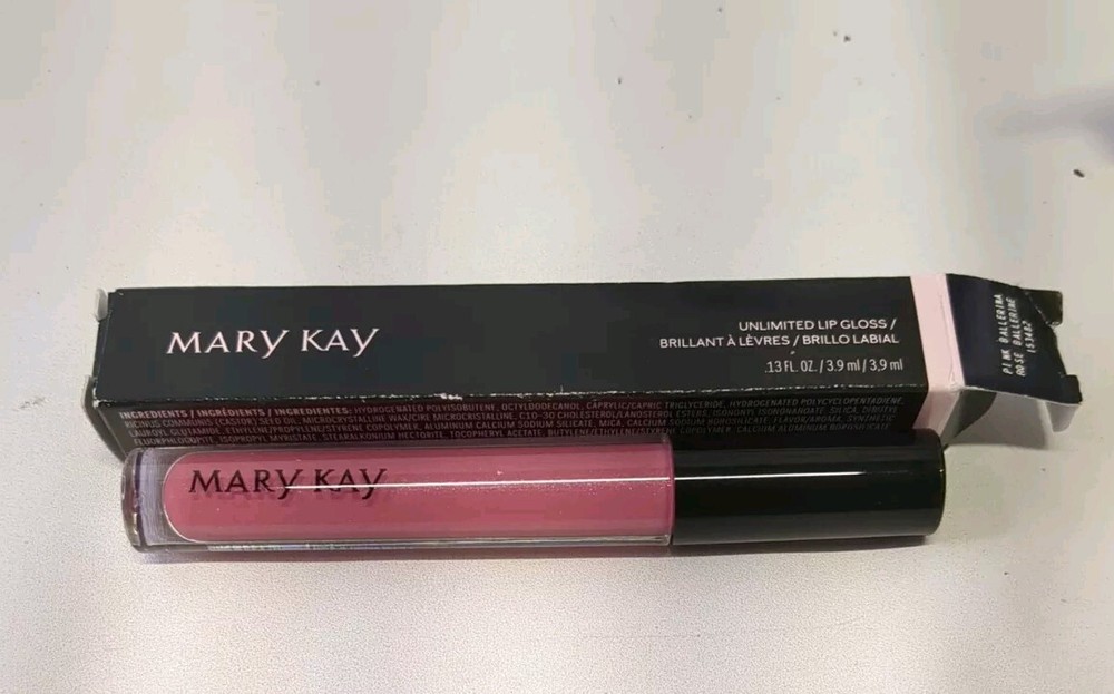 New In Box Mary Kay Unlimited Lip Gloss Pink Ballerina Full Size Fast Shipping