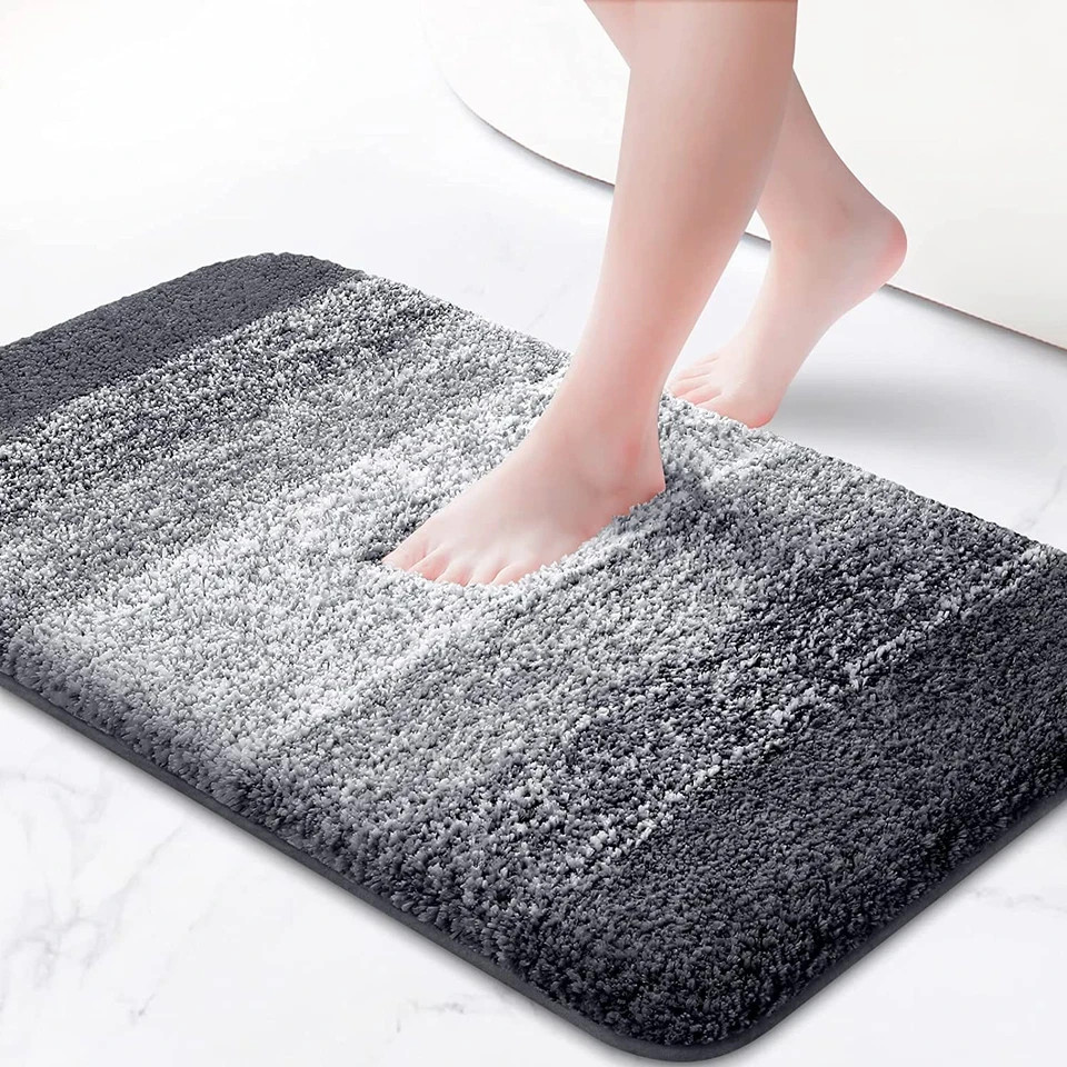 Luxury Soft Shaggy Non-Slip Bath Mat 16x24 Absorbent Bathroom Rug
