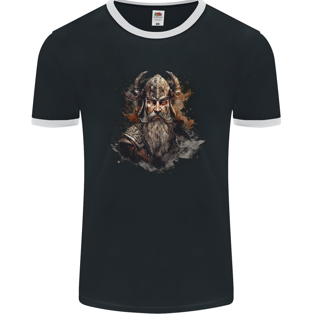A Realistic Viking Warrior Mens Ringer T-Shirt FotL