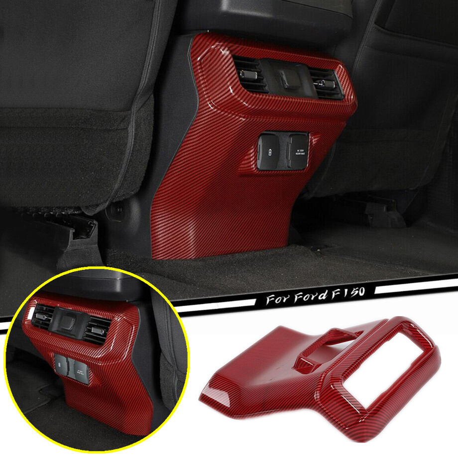 2021-2023 Ford F-150 Red Carbon Fiber AC Vent Cover Trim