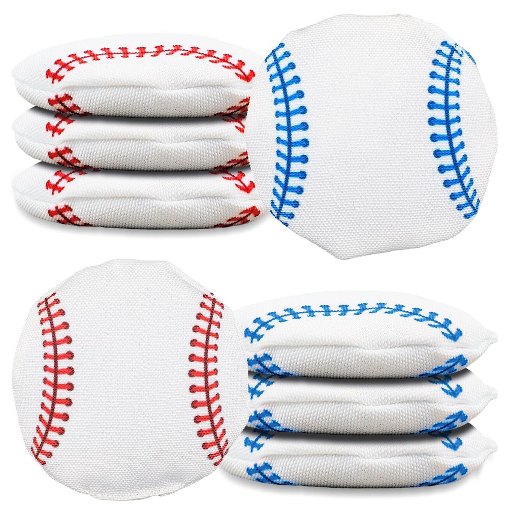 8 Pcs Football Baseball Soccer Basketball Cornhole Beanbags Tossing Game Bags...